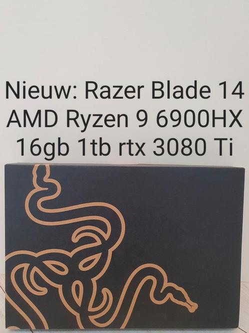 Nieuw in doos: Razer Blade 14 AMD Ryzen 9 6900 RTX 3080 Ti, Computers en Software, Windows Laptops, Nieuw, 14 inch, SSD, 4 Ghz of meer