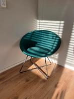 Fatauil groen velvet gigameubel, Huis en Inrichting, Stoelen, Ophalen of Verzenden, Zo goed als nieuw, Overige kleuren, Eén