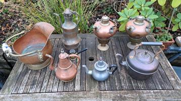 Collectie Antieke Koperen, Tin en Bronzen Voorwerpen beschikbaar voor biedingen