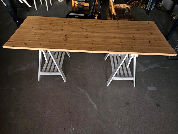 IKEA schragen tafel hoogte verstelbaar, Doe-het-zelf en Verbouw, Werkbanken, Gebruikt, 170 cm of meer, Inklapbaar, Ophalen