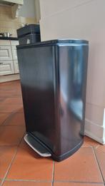 Zwarte prullenbak 60L Simplehuman, Huis en Inrichting, Ophalen, Gebruikt, Met pedaal, 50 tot 75 cm