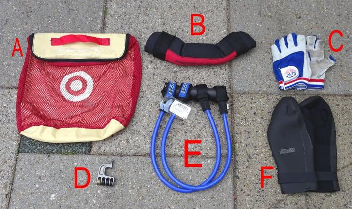 Klein Materiaal - Surf Accessoires, Watersport en Boten, Windsurfen, Gebruikt, Overige typen, Minder dan 250 cm, Met vin(nen)