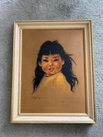 Vintage Gerda Christoffersen 1953 ingelijst, Antiek en Kunst, Ophalen