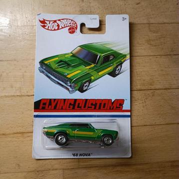 Hot Wheels Flying Customs Custom '68 Chevy Nova Green beschikbaar voor biedingen
