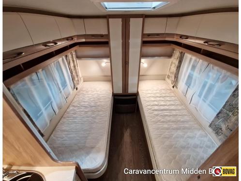 Hobby De Luxe 460 LU Aparte Bedden, Mover,Tent, Caravans en Kamperen, Caravans, Bedrijf, tot en met 4, 1000 - 1250 kg, Rondzit
