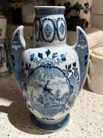 Delfts Blauwe Vaas met Molen Voorstelling royal Mosa, Ophalen of Verzenden