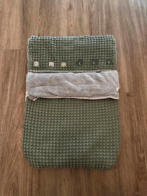 Koeka voetenzak | teddy | groen/grijs, Kinderen en Baby's, Dekens, Slaapzakjes en Inbakerproducten, Zo goed als nieuw, Overige typen