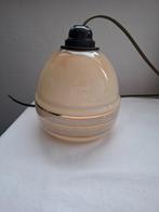 oud jaren 40 glazen hanglamp, Huis en Inrichting, Ophalen of Verzenden, Gebruikt, Glas, Minder dan 50 cm