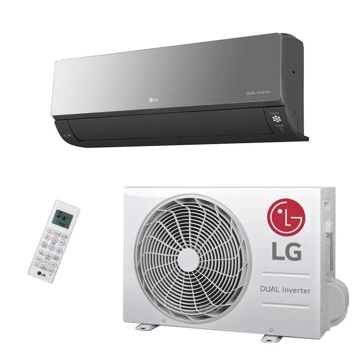 LG AC09BK Zwarte LG Airco - Wandmodel 2.5 kW 90m³, Witgoed en Apparatuur, Airco's, Nieuw, Wandairco, Minder dan 60 m³, 3 snelheden of meer