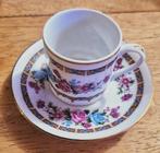 ZGAN🔥【★★★★★】1 set║Kop + Schotel【CHINA】rozen, deels verguld, Ophalen of Verzenden