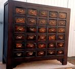 Apothekerskast ladenkast 30 lades bruin, Huis en Inrichting, Kasten | Ladekasten, Ophalen, 100 tot 150 cm, 5 laden of meer, 100 tot 150 cm