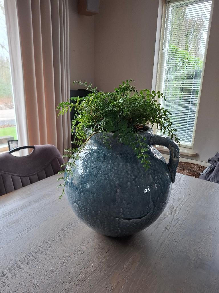 Pot, Huis en Inrichting, Woonaccessoires | Spiegels, Ophalen, Minder dan 50 cm, Rond, Zo goed als nieuw