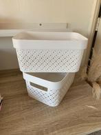 Opbergmand plastic en staal, Ophalen, Overige materialen, Mand, Vierkant