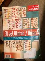 pakket voor 3D set winterkaarten kerst kaarten maken *nieuw*, Hobby en Vrije tijd, Kaarten | Zelf maken, Ophalen of Verzenden