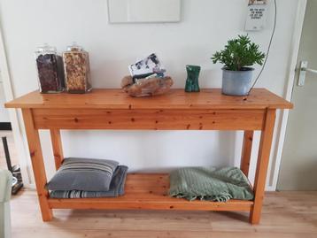 Grote massief grenen site table  beschikbaar voor biedingen