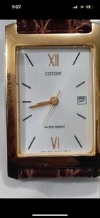 Citizen vintage  Polshorloge - Gouden Kast & Lederen Band, Seiko, Polshorloge, Ophalen of Verzenden, Goud