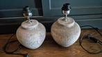 2 stoere beton/stenen lampenvoeten, Ophalen, Zo goed als nieuw, Minder dan 50 cm