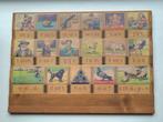Houten Hoogeveens leesplankje Aap Noot Mies, Antiek en Kunst, Ophalen of Verzenden