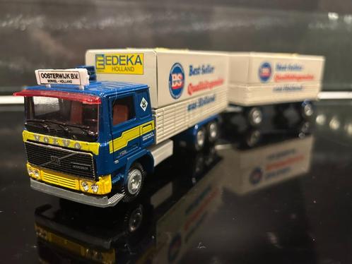 Tekno Volvo F12  combi Oisterwijk Edeka als nieuw, Hobby en Vrije tijd, Modelauto's | 1:50, Zo goed als nieuw, Bus of Vrachtwagen
