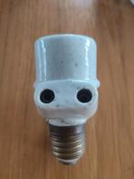 Porselein fitten met 2 stekkers voor E27 lampen, Antiek en Kunst, Antiek | Porselein, Ophalen of Verzenden