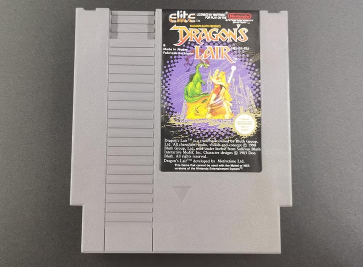 NES Dragon's Lair, Spelcomputers en Games, Games | Nintendo NES, Zo goed als nieuw, Avontuur en Actie, 1 speler, Vanaf 3 jaar