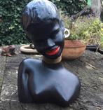 Vintage Keramiek Beeldje Inheems Meisje - 27cm, Antiek en Kunst, Kunst | Beelden en Houtsnijwerken, Ophalen of Verzenden