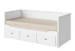 IKEA HEMNES Daybed Frame with 3 Drawers, 80x200 cm, White, Huis en Inrichting, Slaapkamer | Bedden, Ophalen, Eenpersoons, Wit