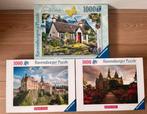 3 Ravensburger puzzels, Ophalen of Verzenden, 500 t/m 1500 stukjes, Zo goed als nieuw, Legpuzzel
