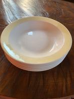 6 diepe borden Petrus Regout, Maastrichts Aardewerk, Ophalen of Verzenden