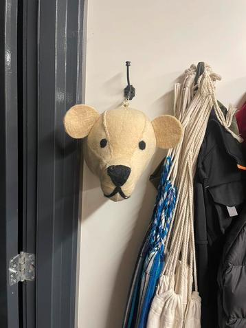 Dierenhoofd ijsbeer voor aan muur kinderkamer. Sissyboy  beschikbaar voor biedingen