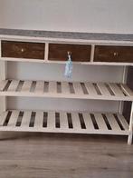 Vintage sidetable/teak tafel met lades, Ophalen of Verzenden, Gebruikt, Vintage