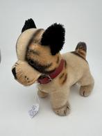 Oude Steiff hond: Bully. Hoog: 17 cm. In nieuwstaat!, Antiek en Kunst, Antiek | Speelgoed, Verzenden