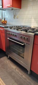 Gasfornuis, Ophalen, 60 cm of meer, Zo goed als nieuw, Gas