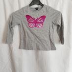 Leuk meiden shirtje. Pailletjes vlinder. Mt 110 Merk Kiabi, Kinderen en Baby's, Kinderkleding | Maat 110, Meisje, ., Ophalen of Verzenden