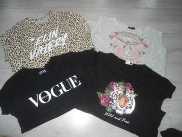 SETVOORDEEL! 4x Shirt / Top; maat L beschikbaar voor biedingen