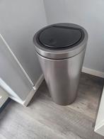 Brabantia Vuilnisbak - 23-30 Liter - Grijs, Ophalen, Gebruikt, Met pedaal, 50 tot 75 cm