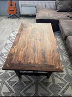 Hardhouten salon tafel, Gebruikt, 100 tot 150 cm, Eikenhout, Minder dan 50 cm