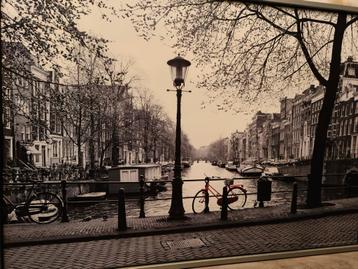 Amsterdam Grachten Print beschikbaar voor biedingen
