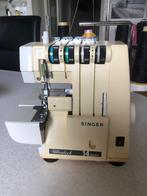 Mooie Singer Lockmachine van ouderwetse kwaliteit, Hobby en Vrije tijd, Naaimachines en Toebehoren, Ophalen of Verzenden, Zo goed als nieuw