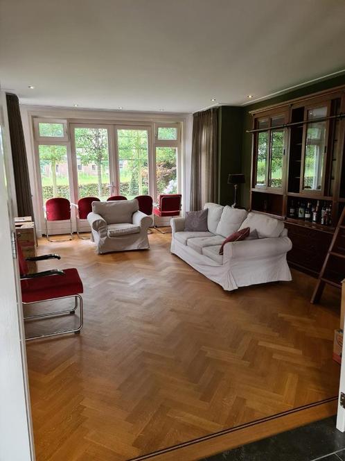 Prachtig 3-zits bank/bankstel Ektorp zandkleur, Huis en Inrichting, Banken | Bankstellen, Zo goed als nieuw, Rechte bank, Driepersoons