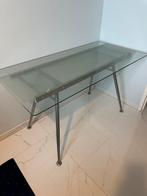 Glazen tafel, Ophalen, 100 tot 150 cm, 50 tot 100 cm, Zo goed als nieuw