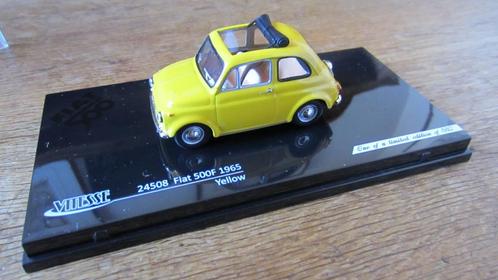 FIAT 500F 1965, yellow, open dak, limited edition, Vitesse, Hobby en Vrije tijd, Modelauto's | 1:43, Nieuw, Ophalen of Verzenden