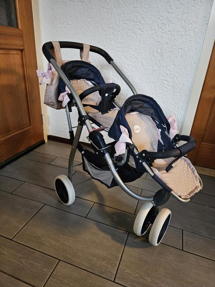 Tweeling Poppenwagen - Zo Goed Als Nieuw!, Kinderen en Baby's, Kinderwagens en Combinaties, Zo goed als nieuw, Kinderwagen, Overige merken