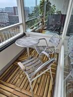 Tuinset + tuintegels - Amsterdam Maassluisstraat, Gebruikt, Tuinset, Hout, Eettafel