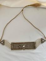 Indian bollywood kundan ketting choker, Ophalen of Verzenden, Zo goed als nieuw, Overige materialen