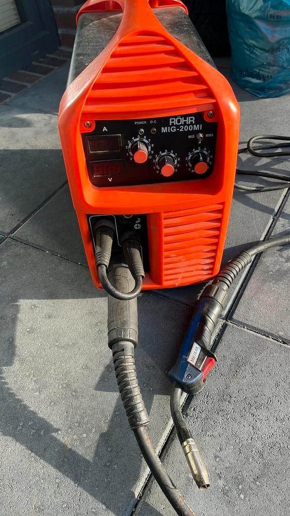 Rohr lasapparaat 200A elektrode en Mig., Doe-het-zelf en Verbouw, Gereedschap | Lasapparaten, Gebruikt, Co2, 150 tot 250 ampère