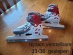 Nijdam verstelbare schaatsen meisjes 33-36, Sport en Fitness, Schaatsen, Ophalen of Verzenden, Zo goed als nieuw, Combinoren, Nijdam