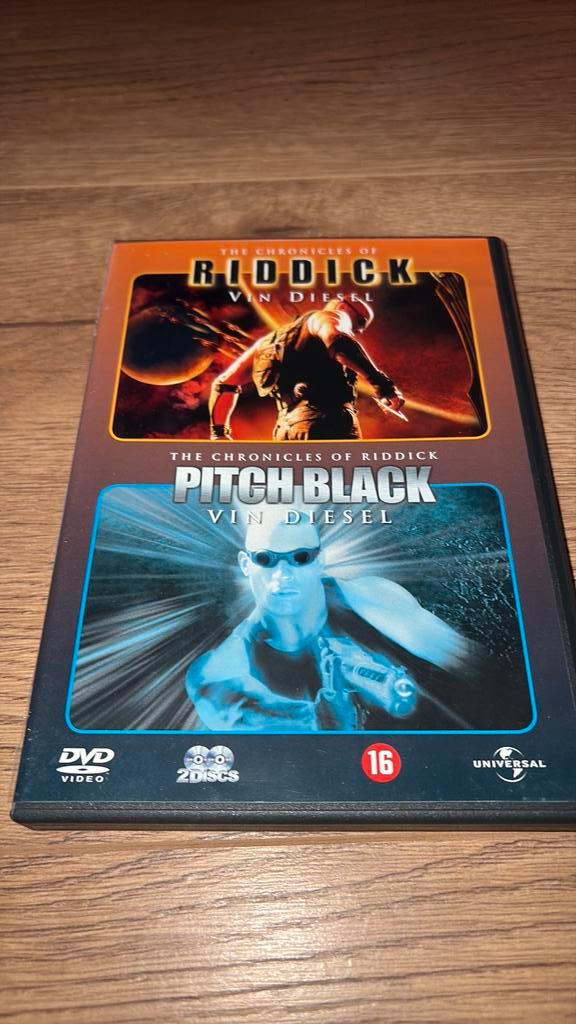 Pitch Black en The Chronicles of Riddick met Vin Diesel., Cd's en Dvd's, Dvd's | Science Fiction en Fantasy, Zo goed als nieuw