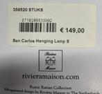 Nieuw Riviera Maison San Carlos hanglamp S twv € 149,00, Ophalen of Verzenden, Nieuw, Minder dan 50 cm