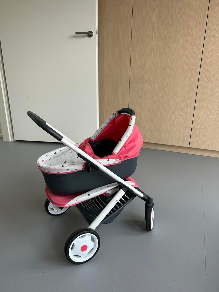 Smoby 3 in 1 Poppenwagen, Kinderen en Baby's, Speelgoed | Poppen, Ophalen of Verzenden, Gebruikt, Babypop